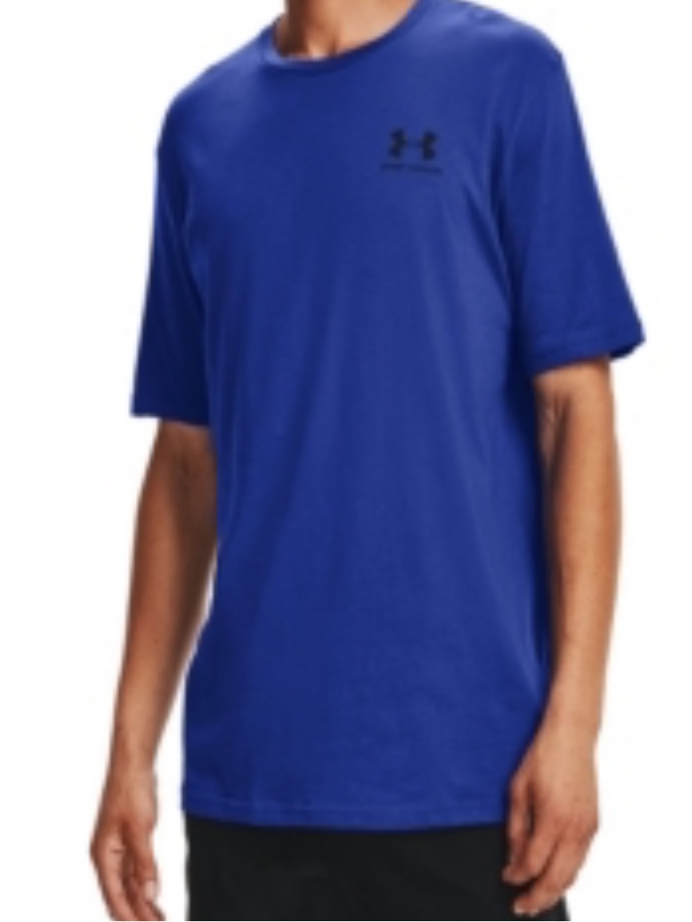 Under Armour Mens M Sportstyle Lc T-Shirt in Blue Cotton - Size X-Large NWT
